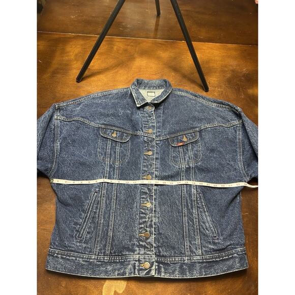 VTG 80s/90s Denim Lee Riders Jacket PATD-153438 Size M Union Made 340-3519 - Picture 7 of 13